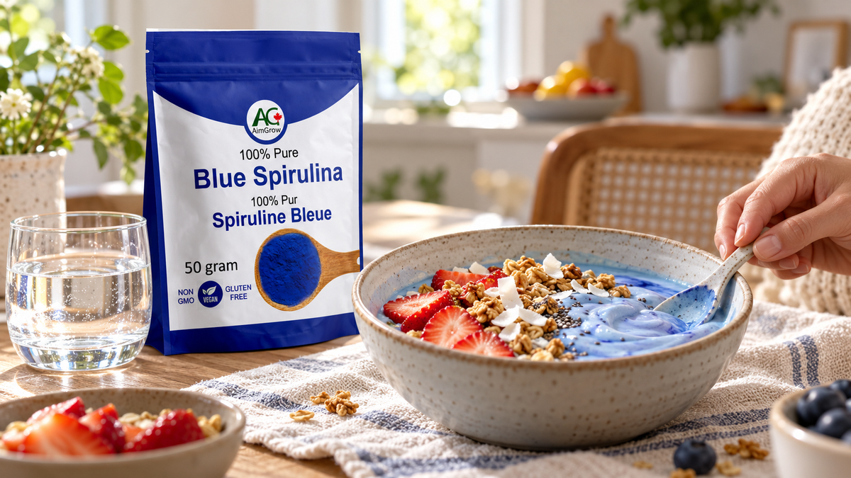 Blue Spirulina Yogurt Bowl: An Easy Breakfast Without a Blender