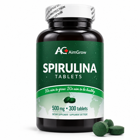 Aimgrow Spirulina Tablets 500mg 300 Tablets Canada