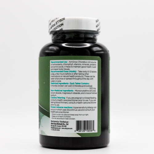 Aimgrow Spirulina Tablets 500mg 300 Tablets Canada