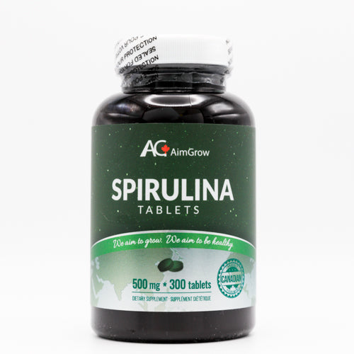 Aimgrow Spirulina Tablets 500mg 300 Tablets Canada