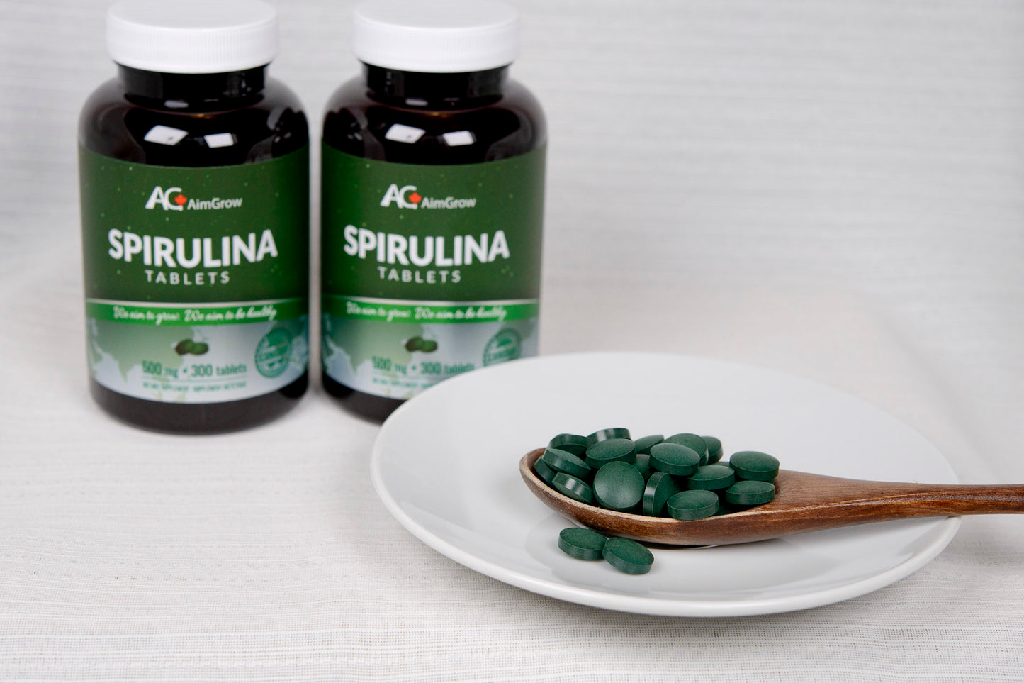 Aimgrow Spirulina Tablets 500mg 300 Tablets Canada